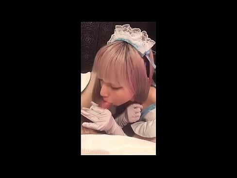 ❤️ Japanese Idol [mayuka], Franse diensmeisie kostuum, deel 1, blowjob en ruk af met lotion ❤ Porno by ons ❤
